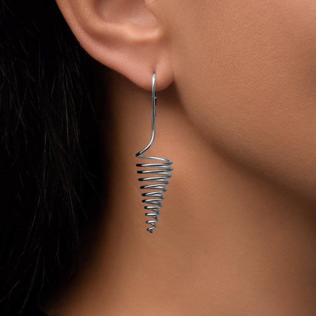 Handcrafted Spiral Earrings.