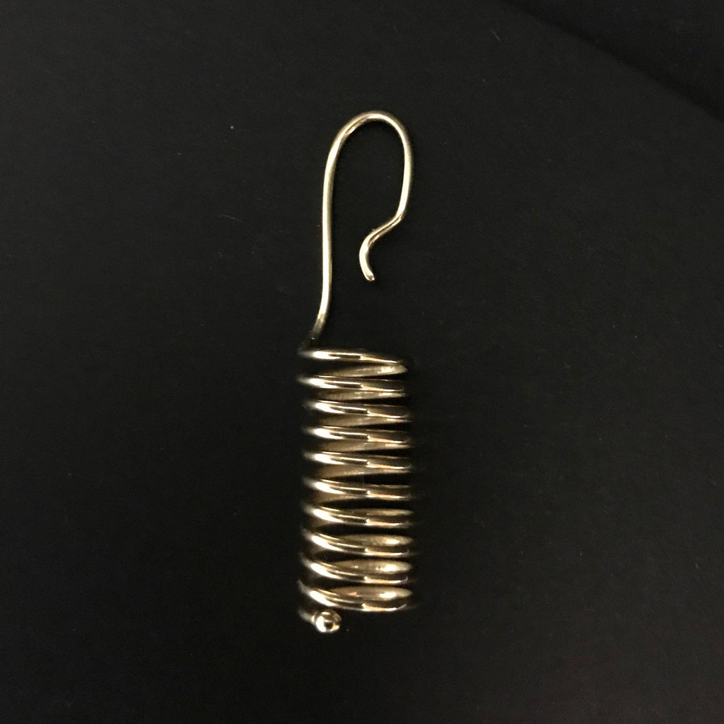 Handcrafted Minimalist Earrings -  Cylinder