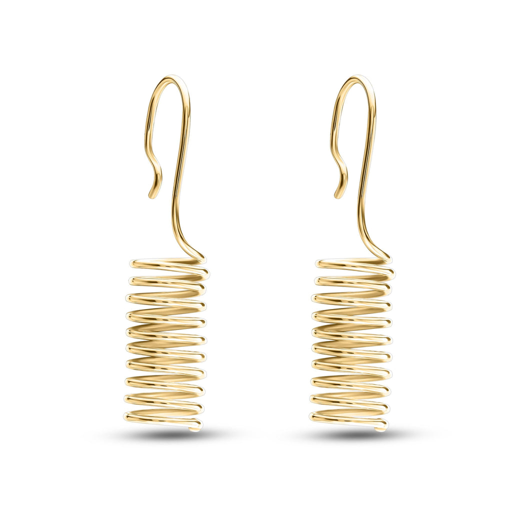 Handcrafted Minimalist Earrings -  Cylinder