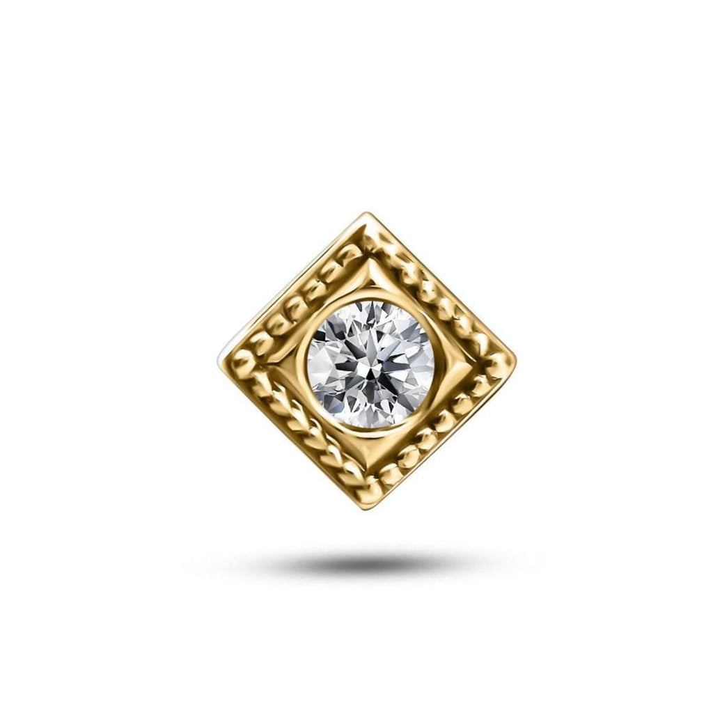 Yellow Favorite Carnation with Diamond Handcrafted