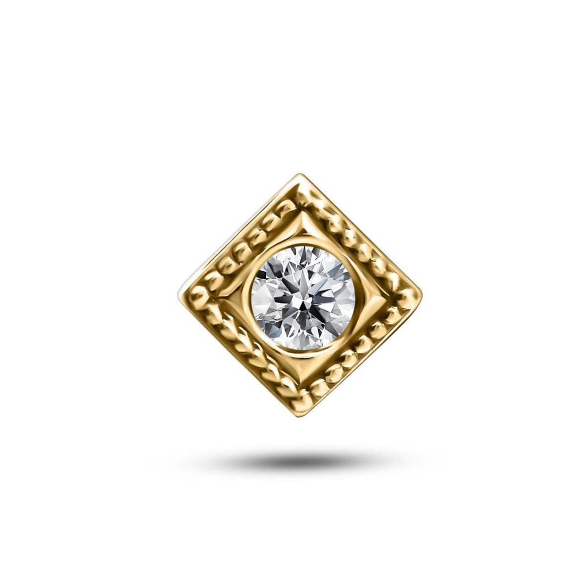 Yellow Favorite Carnation with Diamond Handcrafted