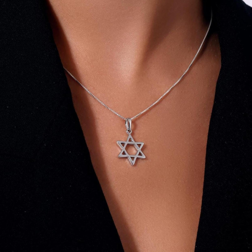 Gold Star of David Pendant Handcrafted