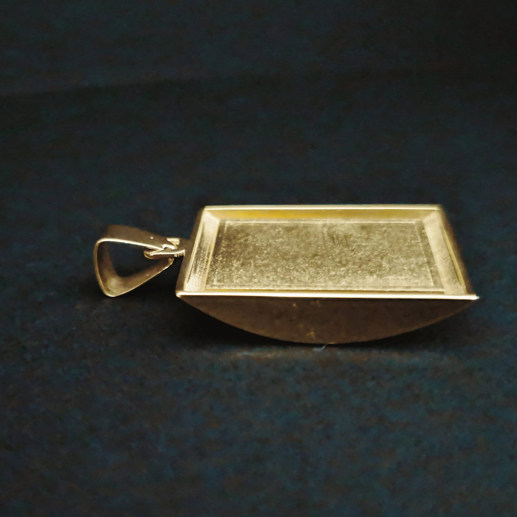Gold Star of David Pendant Handcrafted