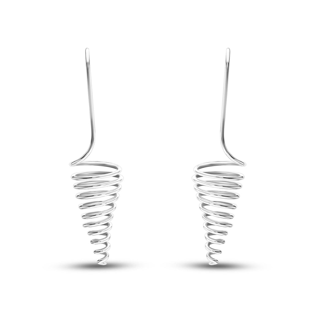 Handcrafted Spiral Earrings.