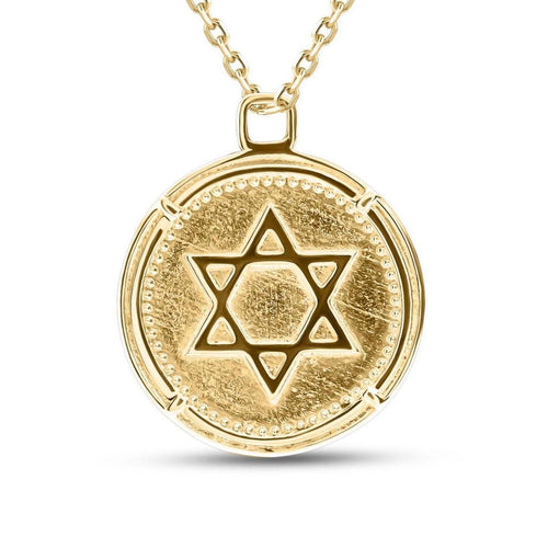 Amulet with Star of David and Menorah Handcrafted