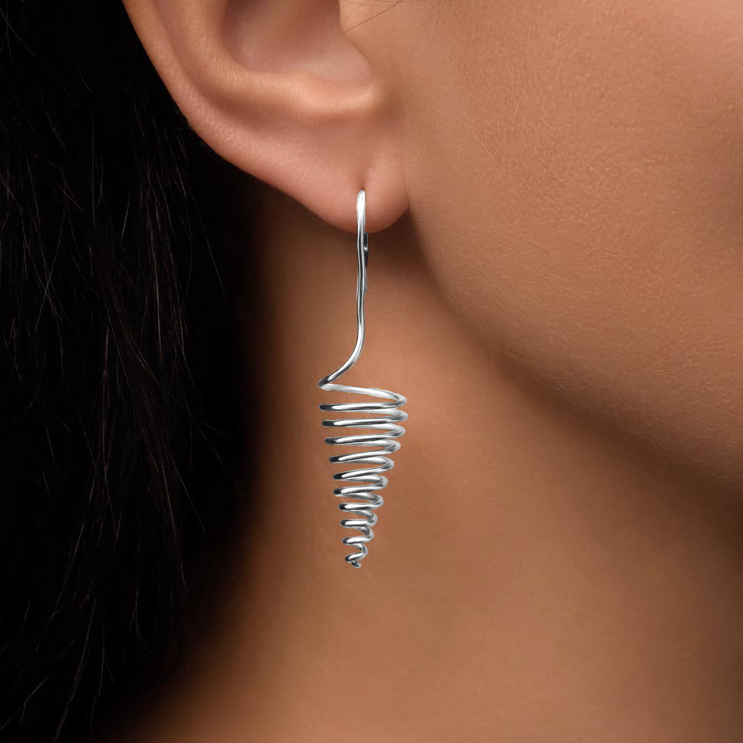 Handcrafted Spiral Earrings.