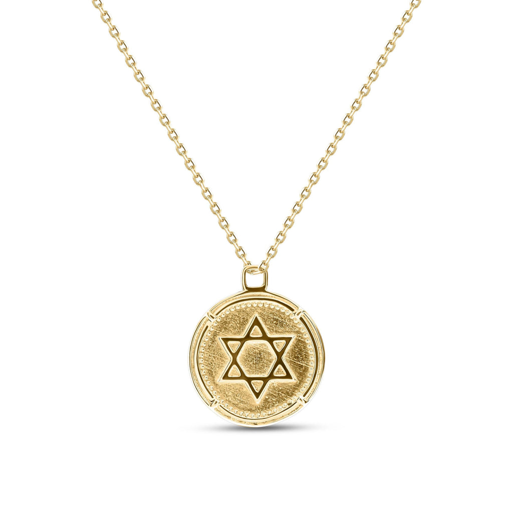 Amulet with Star of David and Menorah Handcrafted