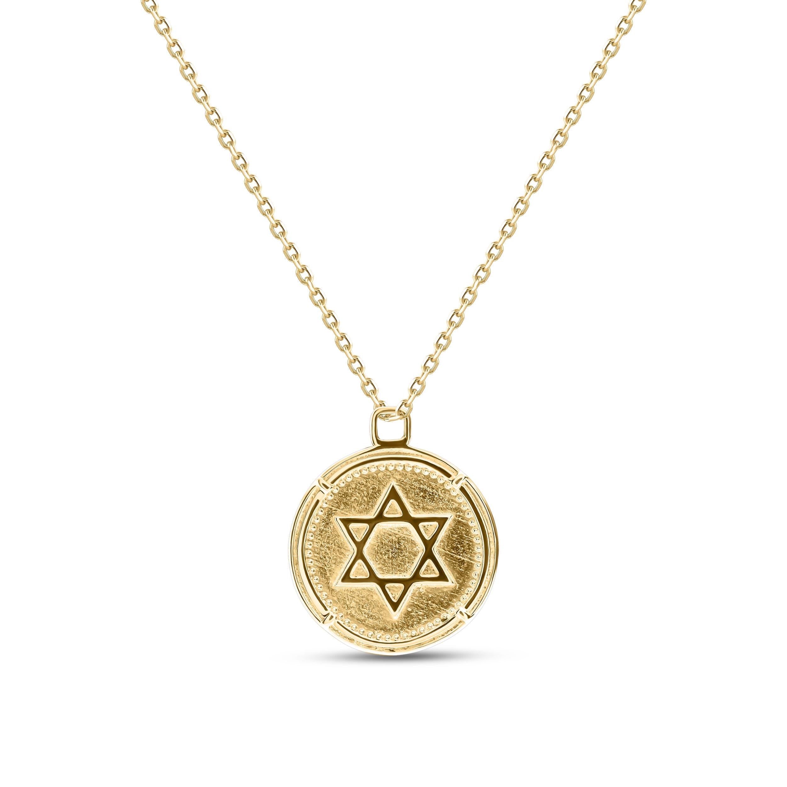 Amulet with Star of David and Menorah Handcrafted