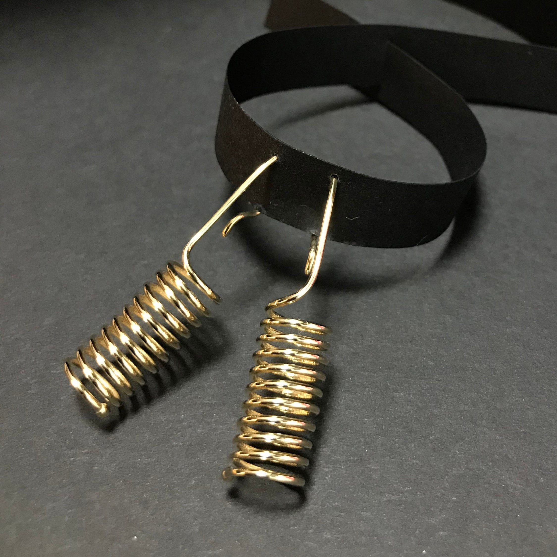Handcrafted Minimalist Earrings -  Cylinder