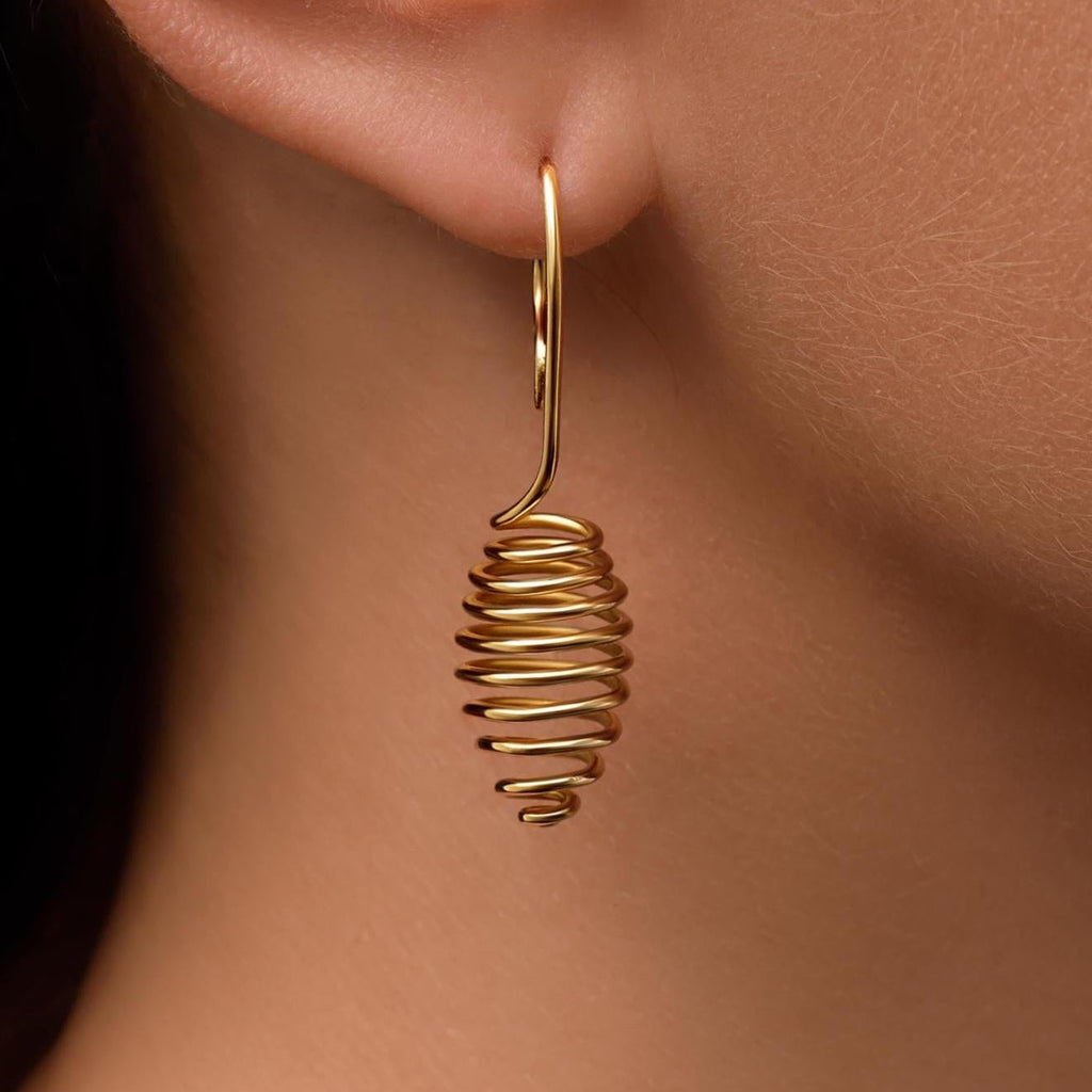 Handcrafted Minimalist Earrings - Ellipse