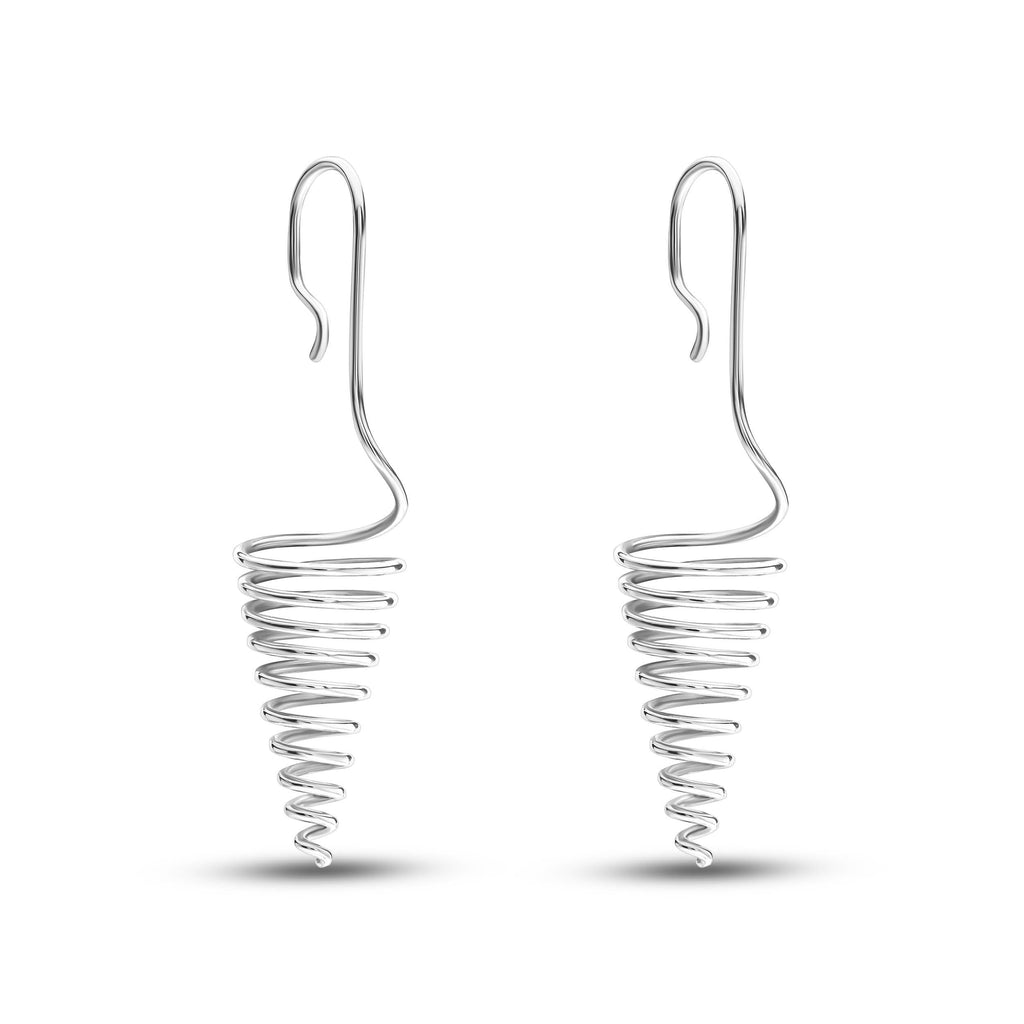 Handcrafted Spiral Earrings.