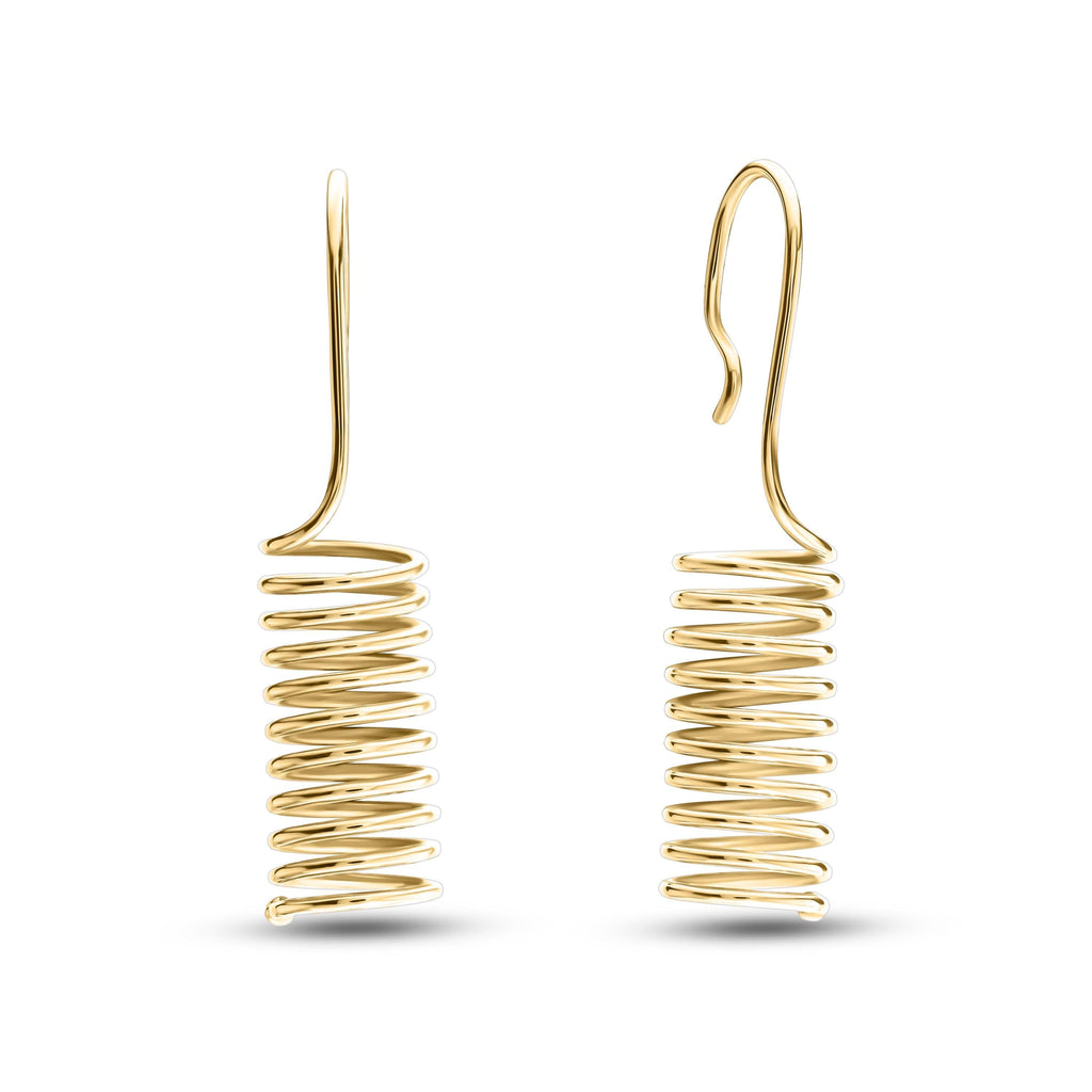 Handcrafted Minimalist Earrings -  Cylinder