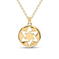 Gold Star of David Pendant Handcrafted